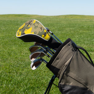 Funda Para Palo De Golf Camuflaje amarillo y verde, militar, ejército