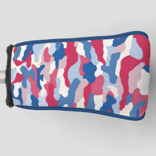 Funda Para Palo De Golf Camuflaje rojo blanco y azul