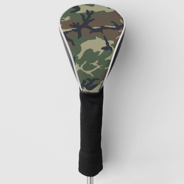 Funda Para Palo De Golf Camuflaje verde marrón (Anverso)