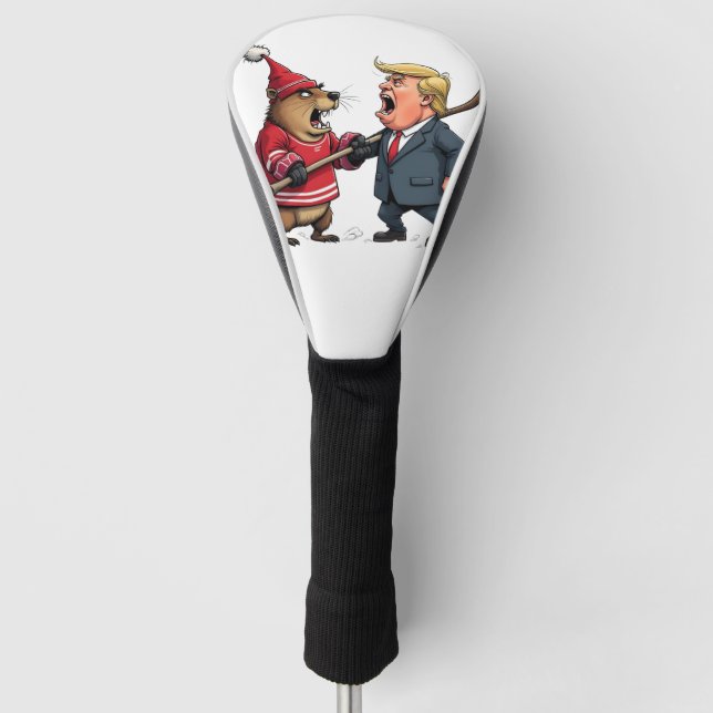 Funda Para Palo De Golf Canadá luchando contra Trump (Anverso)