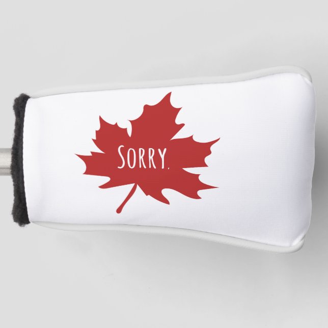 Funda Para Palo De Golf Canadiense gracioso (Anverso)