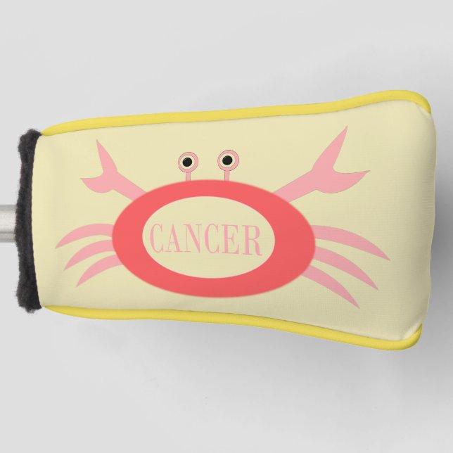 Funda Para Palo De Golf Cáncer Estrella de Signo de Cráter Cubierta de Man (Anverso)