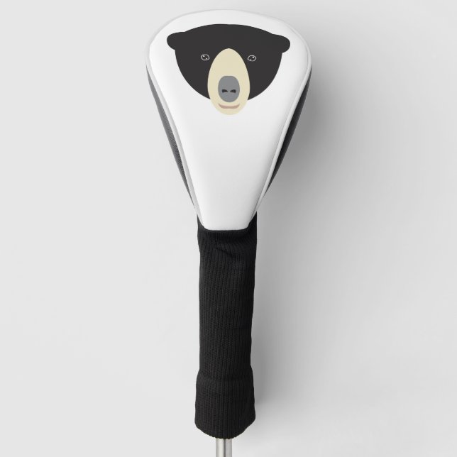Funda Para Palo De Golf Cara de oso del sol (Anverso)