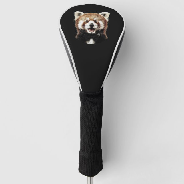 Funda Para Palo De Golf Cara de panda rojo (Anverso)