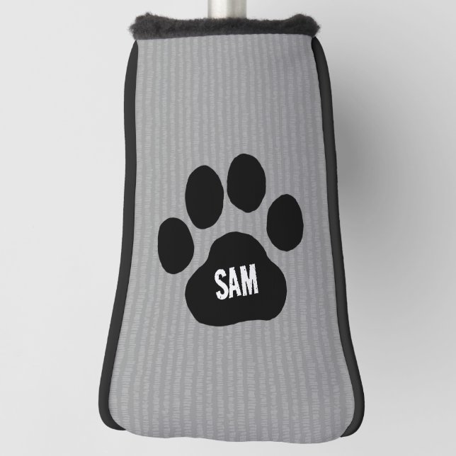 Funda Para Palo De Golf Cara de perro Imprimir nombre personalizado Inicia (Girar 90)