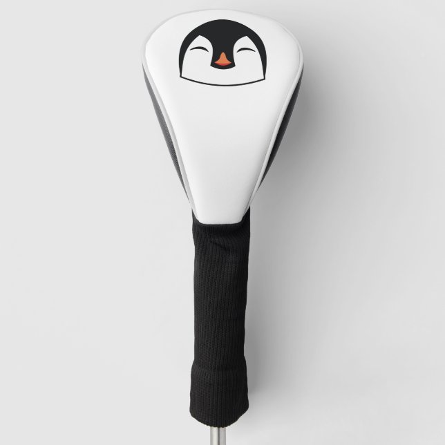 Funda Para Palo De Golf Cara de pingüino (Anverso)