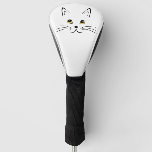 Funda Para Palo De Golf Cara del gato (Anverso)