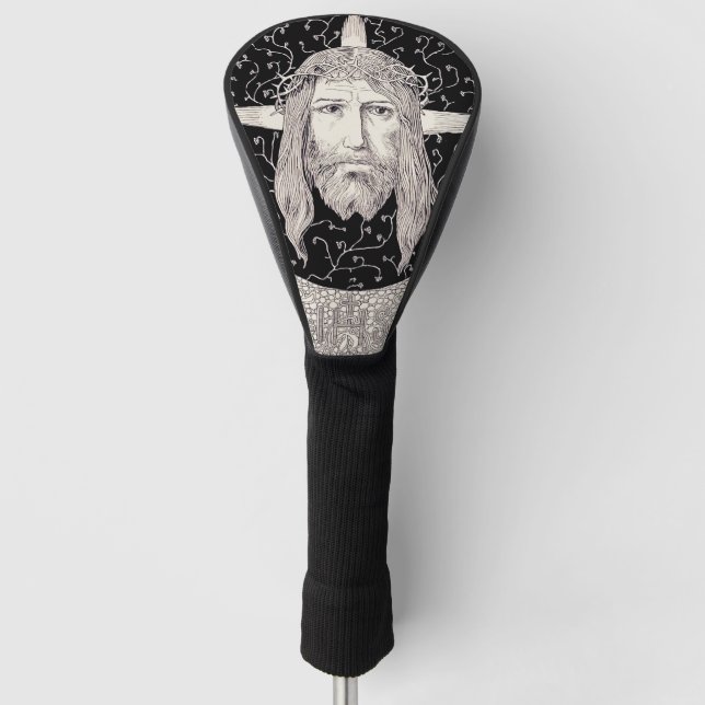 Funda Para Palo De Golf Cara sagrada de Jesucristo (Anverso)