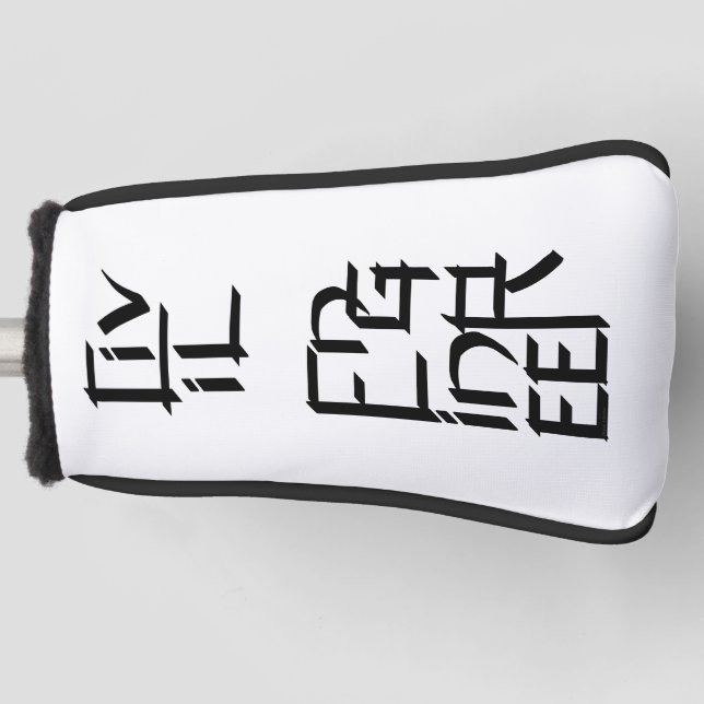 Funda Para Palo De Golf Carácter de ingeniero civil (Anverso)