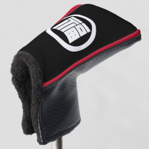 Funda Para Palo De Golf carácter kanji cuadrado para FUKU en círculo