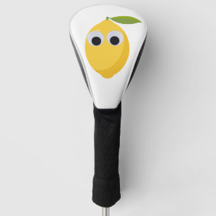 Funda Para Palo De Golf Carácter limón lindo con ojos googly