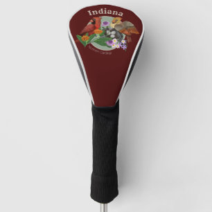 Funda Para Palo De Golf Cardenales del norte de Indiana con plantas nativa