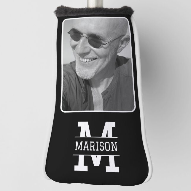 Funda Para Palo De Golf Cargar tu foto monogramada (Girar 90)