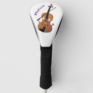 Funda Para Palo De Golf Caricatura musical divertida en violín