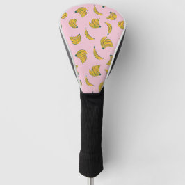 Funda Para Palo De Golf Carne de hipster amarillo y rosa
