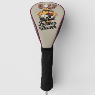 Funda Para Palo De Golf Carro de Golf Retro Camino a Heaver Golf Divertido