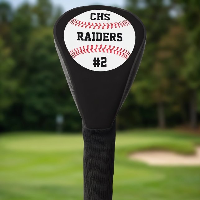 Funda Para Palo De Golf Cartas del equipo del Personalizado de béisbol, no (Personalized baseball golf head cover for baseball players, coaches and fans.)