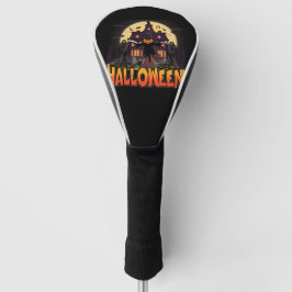 Funda Para Palo De Golf Casa de calabaza asustada, Halloween