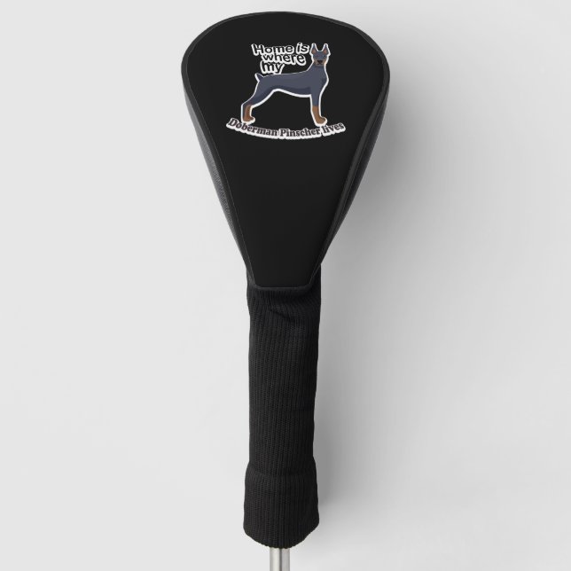 Funda Para Palo De Golf Casa Doberman (Anverso)