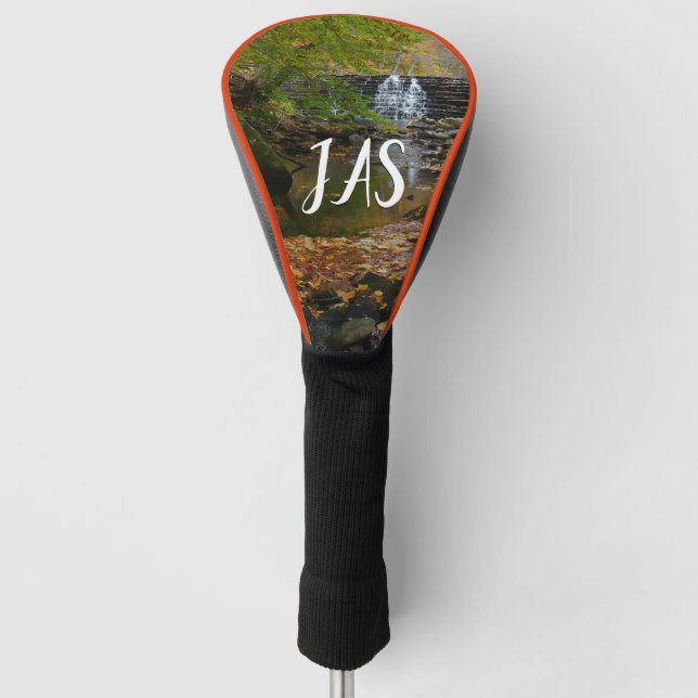 Funda Para Palo De Golf Cascada otoño y naturaleza de Creek Pennsylvania (Anverso)