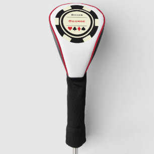 Funda Para Palo De Golf Casino Chip Black Off White Las Vegas