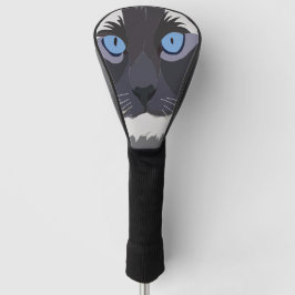 Funda Para Palo De Golf Cat Ragdoll Blue Eyes Kitty
