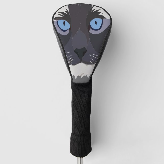 Funda Para Palo De Golf Cat Ragdoll Blue Eyes Kitty (Anverso)