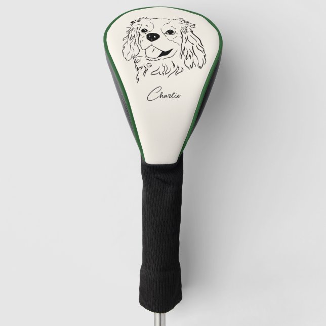 Funda Para Palo De Golf Cavalier King Charles Spaniel (Anverso)