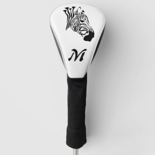 Funda Para Palo De Golf Cebra con rayas negras con torsión