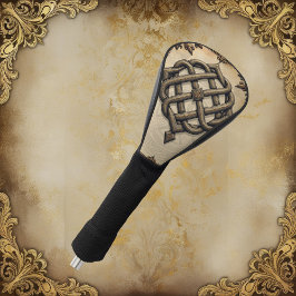 Funda Para Palo De Golf Celtic art and floral splendor in warm tones. 