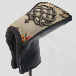 Funda Para Palo De Golf Celtic art and floral splendor in warm tones. 