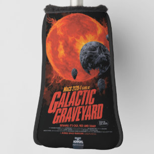 Funda Para Palo De Golf Cementerio Espacial Calavera Halloween Galaxia de