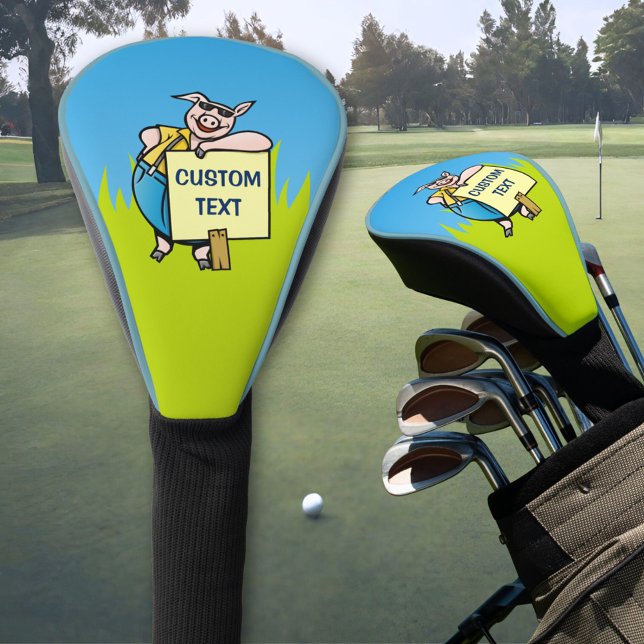 Funda Para Palo De Golf Cerdo con Rótulo (Subido por el creador)