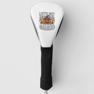 Funda Para Palo De Golf Cerveza de calabaza Halloween Let's Get Smashed