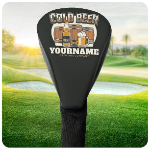 Funda Para Palo De Golf Cerveza Fría Personalizada Barril de Roble Cervece
