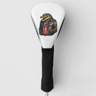 Funda Para Palo De Golf Chaqueta de cuero para motociclista con caimán pat