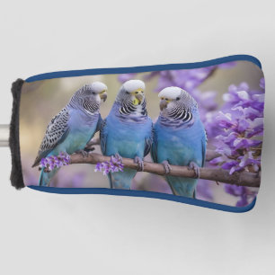 Funda Para Palo De Golf Chatter De Árbol Superior: Budgies Azules En El Ár