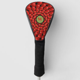 Funda Para Palo De Golf Cherries Fibonacci Un Monograma Inicial