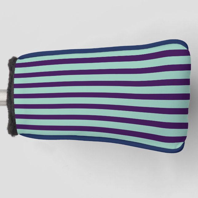 Funda Para Palo De Golf Chic Golf Putter Cover with Bold Stripe Design (Anverso)