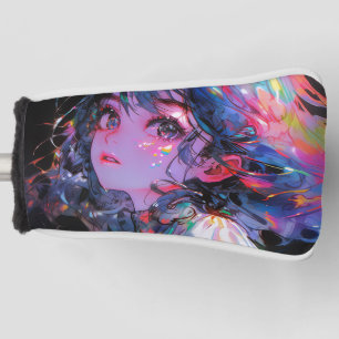 Funda Para Palo De Golf Chica De Anime De Color De Sueño Splash