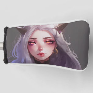 Funda Para Palo De Golf Chica de Anime, guerrero de cuernos cortos