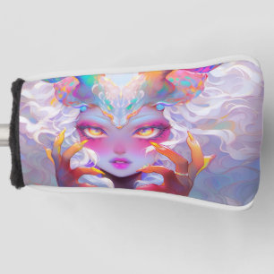 Funda Para Palo De Golf Chica de demostración celestial con cuernos arcoir