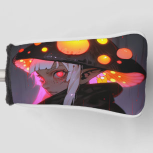 Funda Para Palo De Golf Chica De La Fantasía Oscura Mushroom Elf Anime
