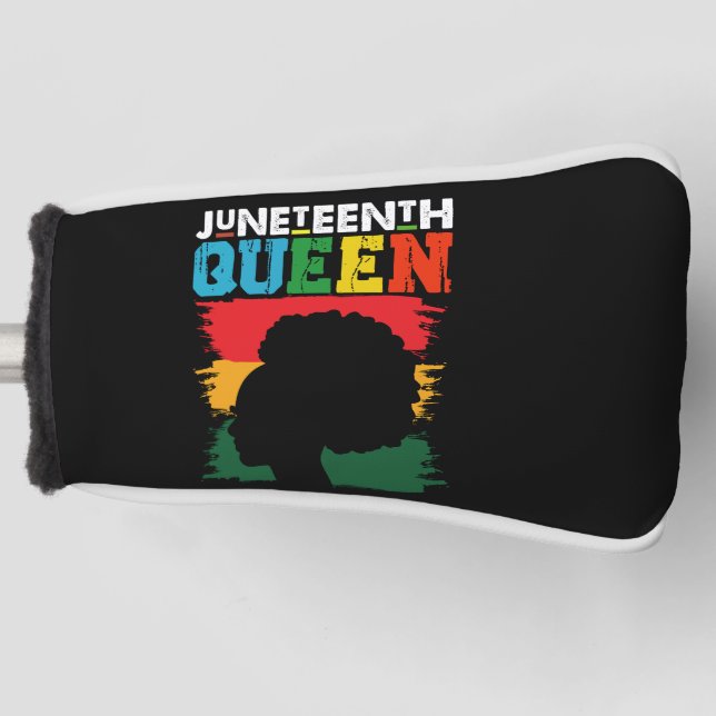 Funda Para Palo De Golf Chica de Melanin de la Reina Negra de junio (Anverso)