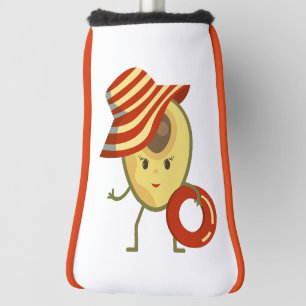 Funda Para Palo De Golf Chica de playa de aguacate con gorra solar y anill