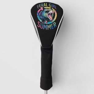 Funda Para Palo De Golf Chica Feral Verano Oposum Tie Dye Mapache
