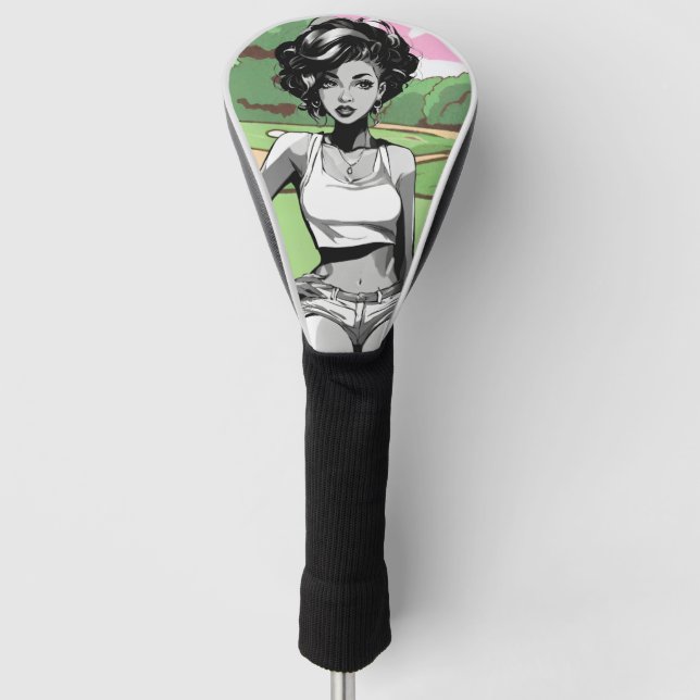 Funda Para Palo De Golf Chica Pin Up (Anverso)