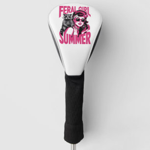 Funda Para Palo De Golf Chica Salvaje Vintage Verano Zarigüeya Mapache Div