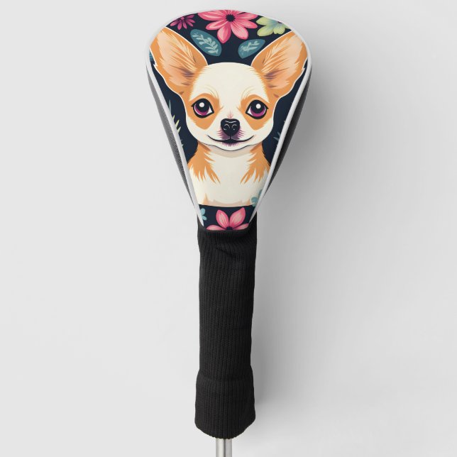 Funda Para Palo De Golf Chihuahua Cute (Anverso)