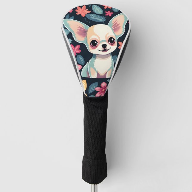 Funda Para Palo De Golf Chihuahua Cute Dog (Anverso)